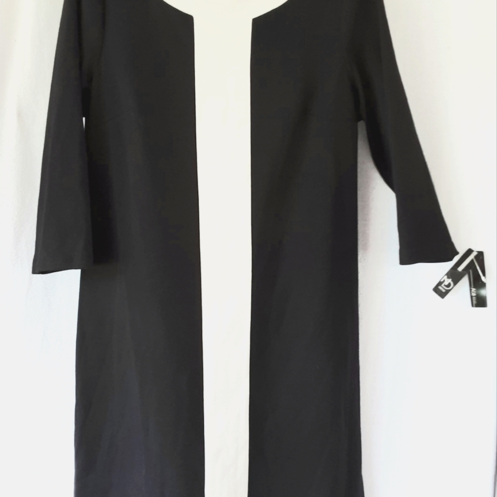 AGB Black and White Long Sleeve Dress